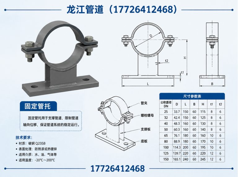 沧州高新技术产业开发区固定管托展示图